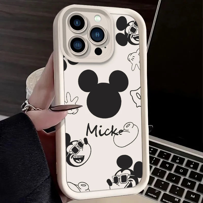 Cartoon Phone Case for iPhone 15 14 13 12 11 Pro Max XS X XR 8 7 6S 6 Plus SE 2020 Silicone Shockproof Cover Funda