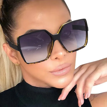 Oversized Square Fashion Gradient Color Sunglasses for Men and Women Driving Beach Party Travel Use - ST Superstore
