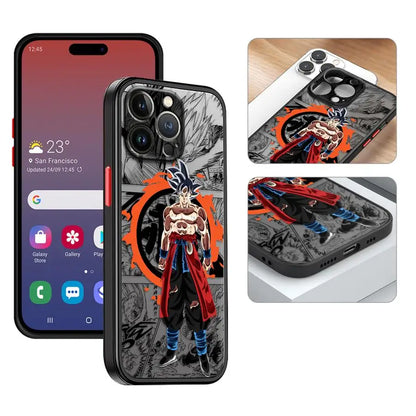 Soft Cover Case for iPhone XR 14 15 Pro MAX XS 11 Plus 11 12 13 Mini 8 7 SE 16 14Pro 12Pro 16 Plus Dragons Balls Goku DBZ - ST Superstore