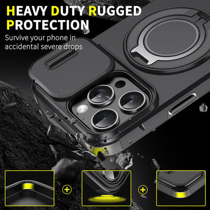 For Magsafe Magnetic Ring Holder Fold Bracket Phone Case For iPhone 17 Air 16 15 14 Plus 13 12 11 Pro Max 16E Slide Camera Cover