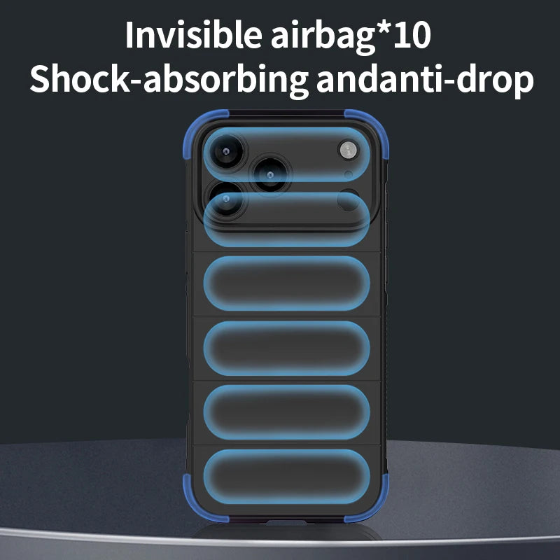 Shockproof Liquid Silicone Protective Phone Case for iPhone 11–17 Series (Air, Pro, Max, Plus)