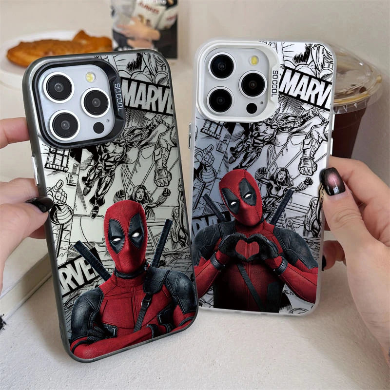 Case for iPhone 16 15 14 13 12 11 Pro Max XS X XR 8 7 Plus SE 2020 Plating Matte Hard Shockproof Printing Phone