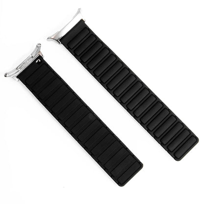 Silicone Magnetic Strap+ Adapter for Galaxy Watch 7 Ultra 47mm Loop Band Bracelet for Galaxy Watch Ultra 47MM No Gaps Quick band