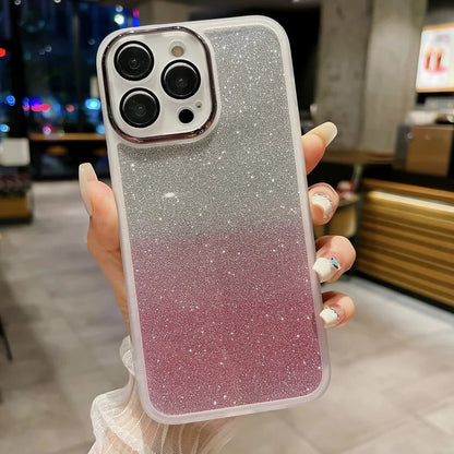 Glitter Plating Frames Phone Case For Xiaomi 11T 12 12T 13 13T Lite Pro 11i Series 5G 12X Civi2 Shockproof Soft TPU Clear Cover
