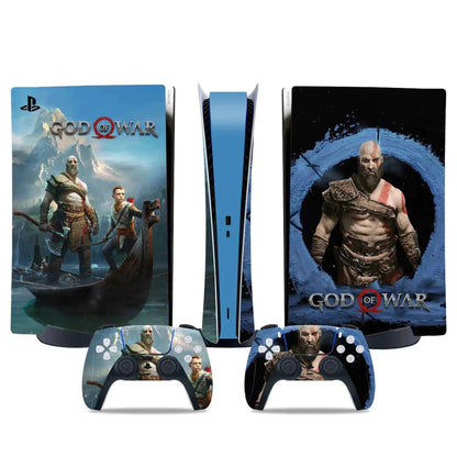 God war PS5 digital edition Skin Sticker Decal Cover for PS5 digital Console and 2 Controllers PS5 Skin Sticker