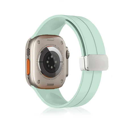 Magnetic Strap For Apple watch ultra 2 band 49mm Silicone Bracelet iWatch Series 9 7 8 6 5 4 3 se 44mm 45mm 40mm 41mm 42mm 38mm