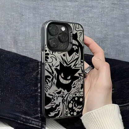 Anime Gengar Cartoon Phone Case For iPhone 16 15 14 13 12 11 Pro Max White Ultra-thin Soft Candy Abrazine Funda