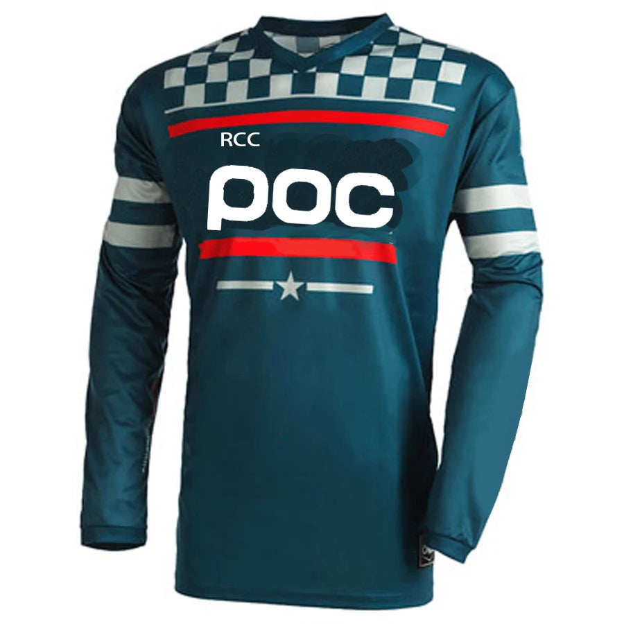 POC 2026 Men Cycling Motocross Jersey Downhil Mountain Bike DH Shirt MX Motorcycle Clothing Ropa for Boys MTB T-Shirts