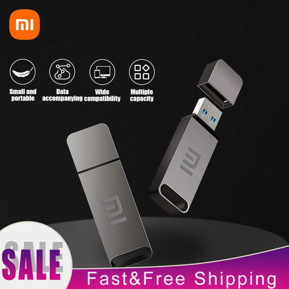 Flash Drive USB3.2 High Speed Transfer Metal Type C U Flash SSD Portable Mini Flash Drive Memory Waterproof U Drive