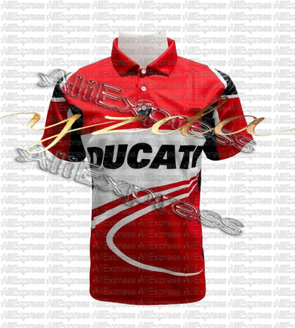 Eccstar_Suzuki_Sotogp Racing Team Polo Shirt Motorcycle Racing T-shirt Men's and Women's Outdoor Sports Leisure Speed Drying