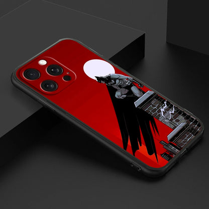 B-Batmans Art Popular Cool For iPhone 15 14 13 12 11 XS XR X 8 7 SE Pro Max Plus Mini Black Soft Phone Case