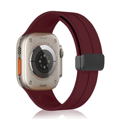 Magnetic Strap For Apple watch ultra 2 band 49mm Silicone Bracelet iWatch Series 9 7 8 6 5 4 3 se 44mm 45mm 40mm 41mm 42mm 38mm