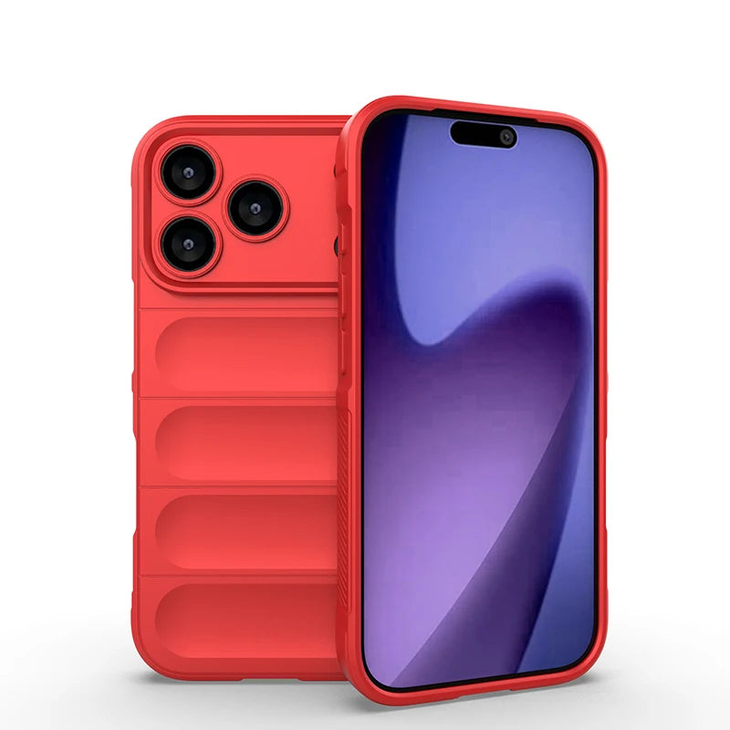 Shockproof Liquid Silicone Protective Phone Case for iPhone 11–17 Series (Air, Pro, Max, Plus)