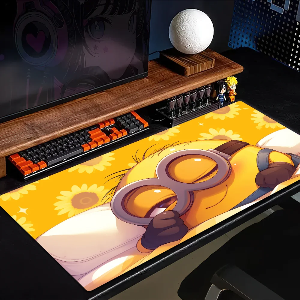 Cute Funny Cartoon M-Minions Custom Skin Desktop Desk Mat Kawaii Gaming Accessories Students Writing Pad for PC Computer Table