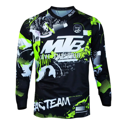 New Downhill Men Mountain Bike Jersey Racing T-Shirt Bicycle Cycling Long Sleeve Sports Shirt Motorsport Motorcycle Motocross