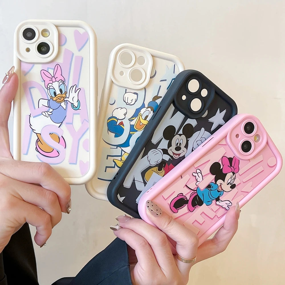 Cute Painting Phone Case For iPhone 14 Plus 15 Pro Max 11 12 13 Mini XR X XS 7 8 SE 2020