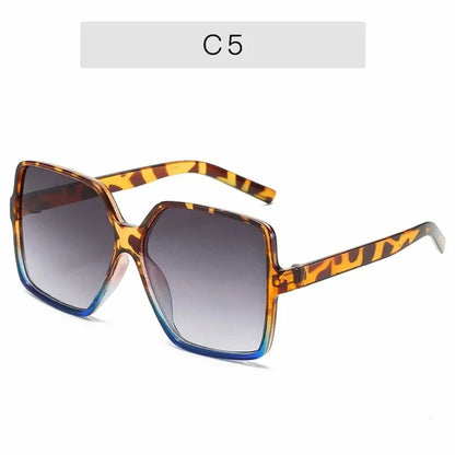 Oversized Square Fashion Gradient Color Sunglasses for Men and Women Driving Beach Party Travel Use - ST Superstore