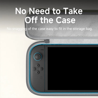 Hagibis Portable Carrying Case for Switch 2 Traveling Bag Hard Shell NS Accessories Protective Cover with 10 Games Cartridges