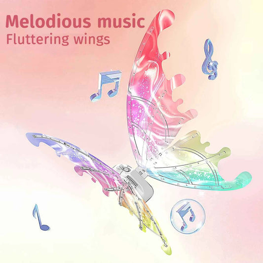 Luminous butterfly electric wings music fairy wings angel props gift