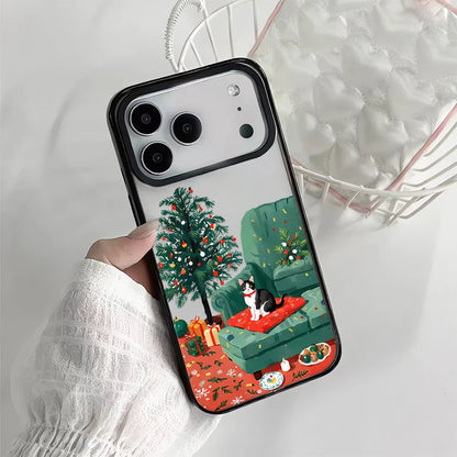 Snow View House Landscape Phone Case For iPhone 17 Air 16 15 14 13 12 11 Pro Max 17 Pro Shockproof Hard Cover Fundas