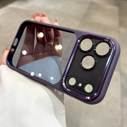 Luxury Hard Acrylic Transparent Case for iPhone 17 Air 13 14 15 16 17 Pro Max Plus 12 11 Lens Film Protection Shockproof Cover