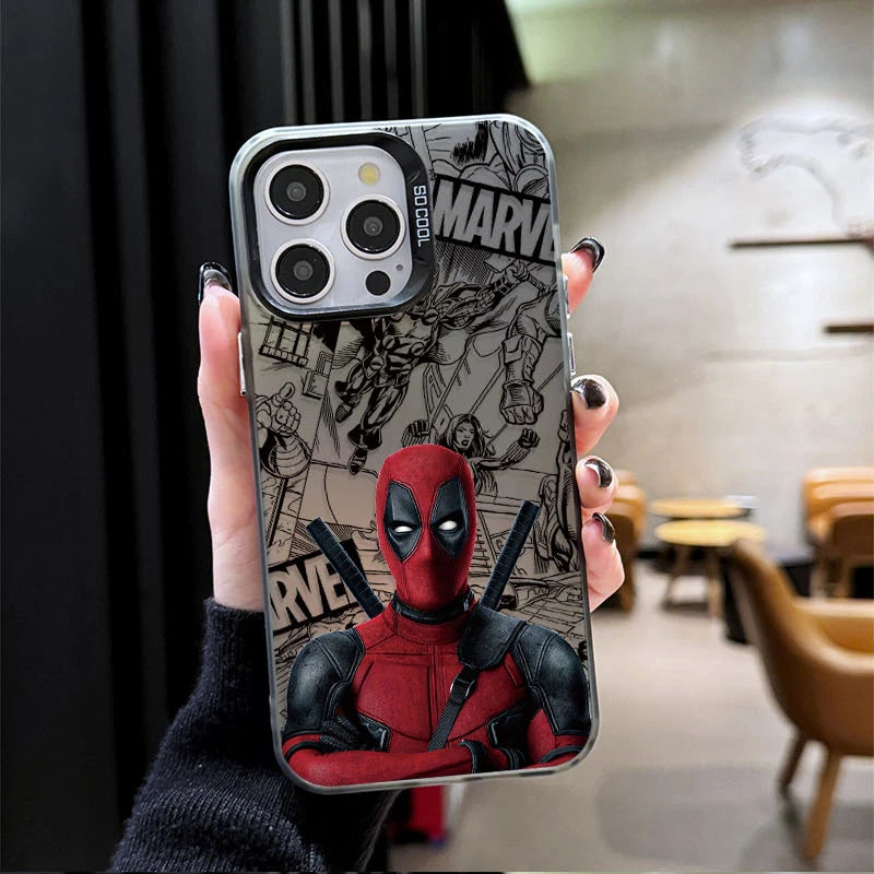 Case for iPhone 16 15 14 13 12 11 Pro Max XS X XR 8 7 Plus SE 2020 Plating Matte Hard Shockproof Printing Phone