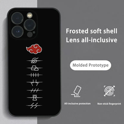 M-Minato N-Namikaze Anime Phone Case For iPhone 16 15 14 13 12 11 Pro Max Plus Mini Frosted Soft Shell Funda