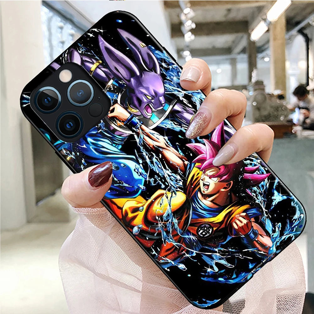 Anime Phone Case for iPhone 16 15 14 13 7 8 Pro Max Mini Plus