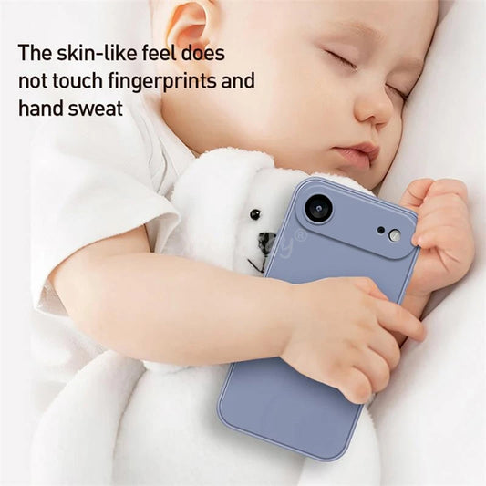 For iPhone 17 Air Case Liquid Silicone Plain Case For iPhone Air Cover TPU Anti-drop Phone Protector For iPhone 17 Pro Max Case