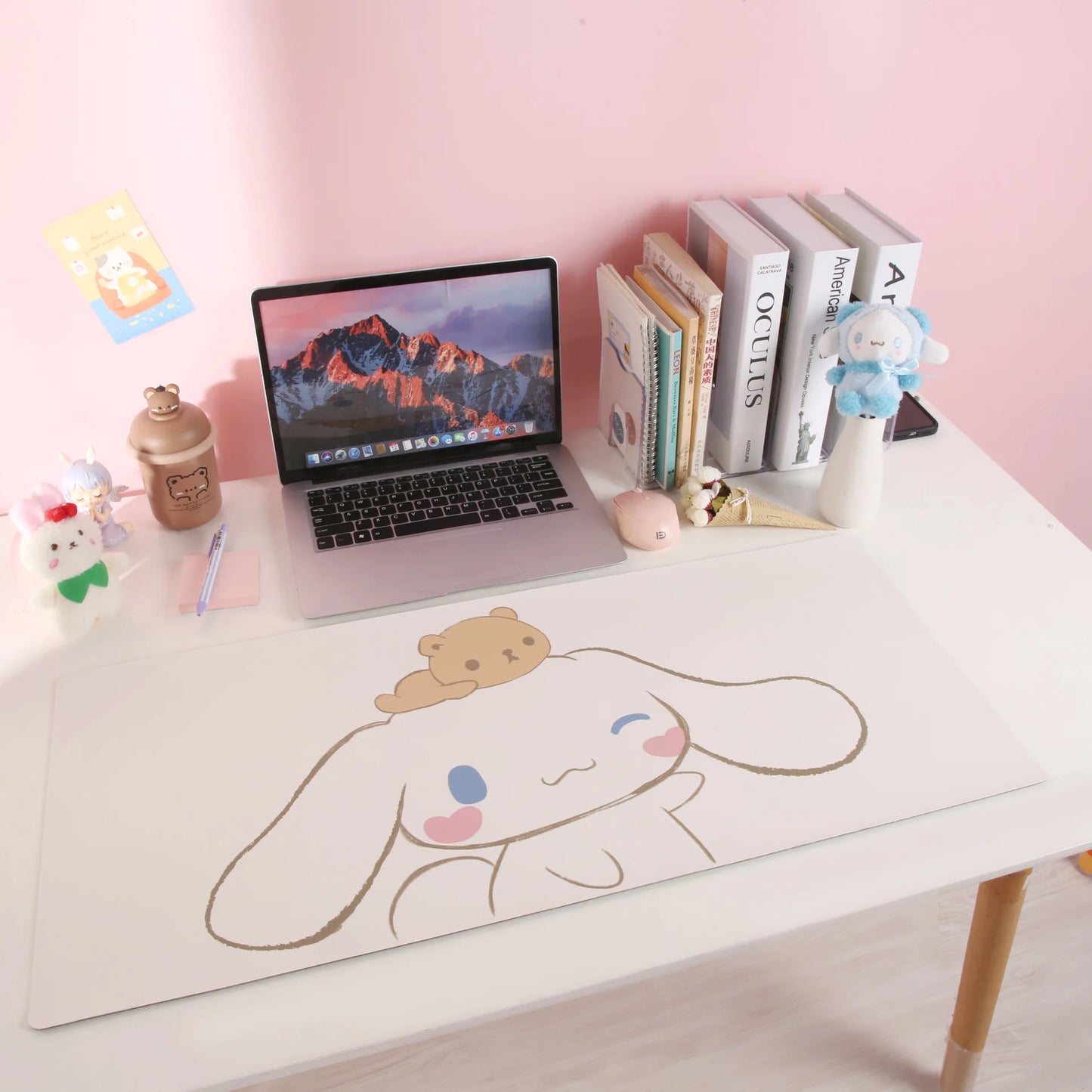 80/35cm Sanrio Hello Kitty Kuromi Office Desk Mat Melody Cinnamoroll Non-Slip Large Keyboard Mouse Pad Game Pads Pc Accessories