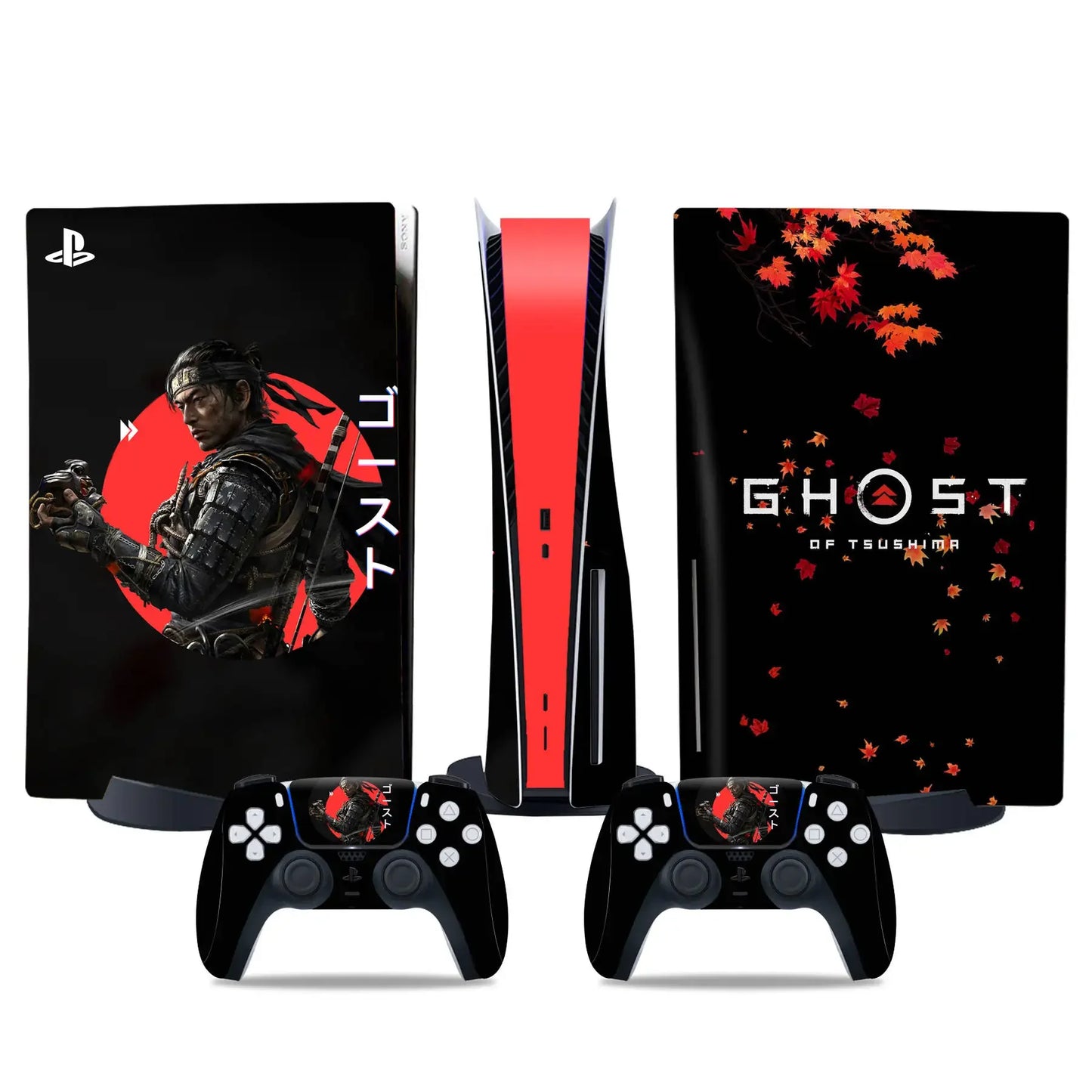 Ghost of Tsushima For PS5 disc Console and Controllers stickers For ps5 disk skin sticker for ps5 disk vinyl sticker