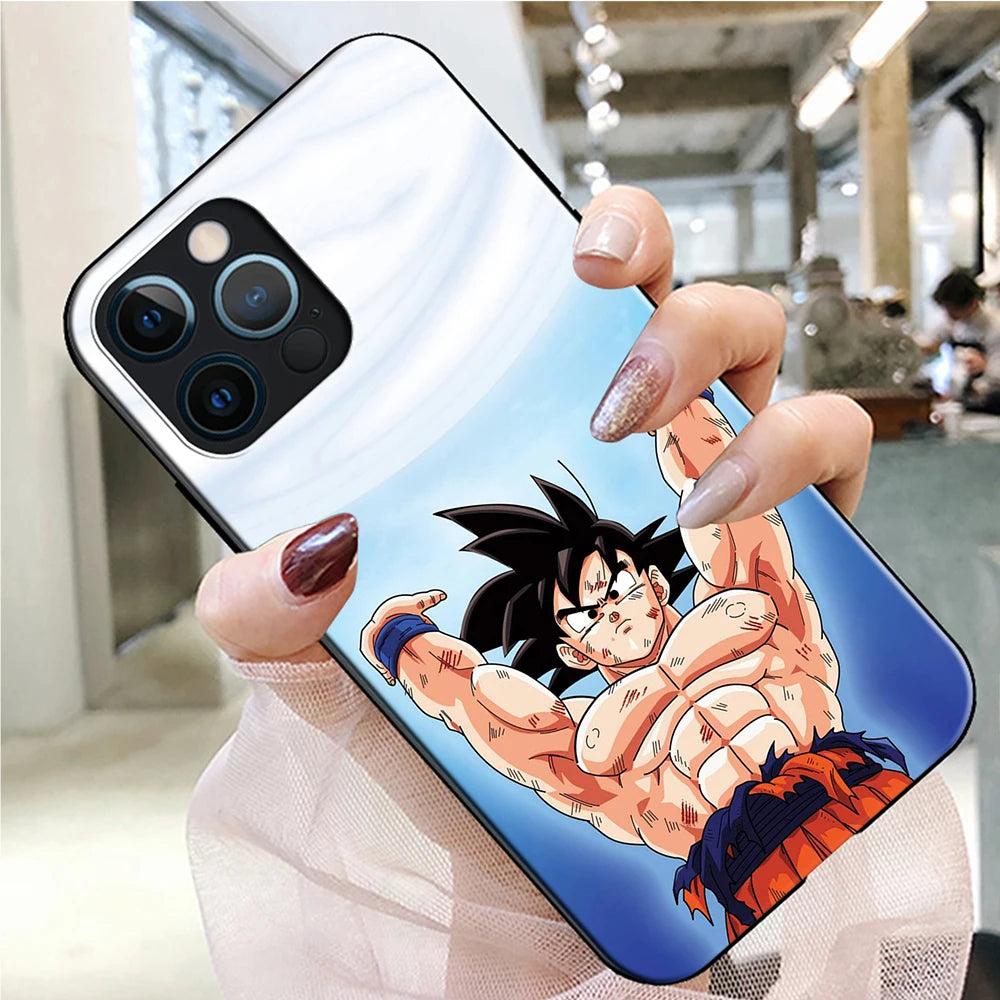 Anime Phone Case for iPhone 16 15 14 13 7 8 Pro Max Mini Plus