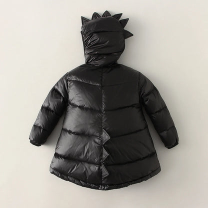 Dinosaur Kids Parka Down Coat Jacket Windproof Waterproof Thicken Children Warm Down Snowsuit Toddler Girl Boy Parkas Outerwear