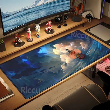 HD peripherals One P-Piece Gaming Mouse Pad Japan Anime Gamer Keyboard PC Mouse Mat Rubber Cartoon Motbook Computer Book cushion