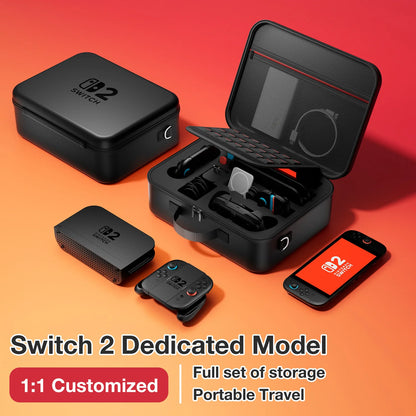 Large capacity Storage Bag For switch2 Fully Set Hand Storage Bag Switch EVA Carry Case Protective Shell for Switch2 Accessories