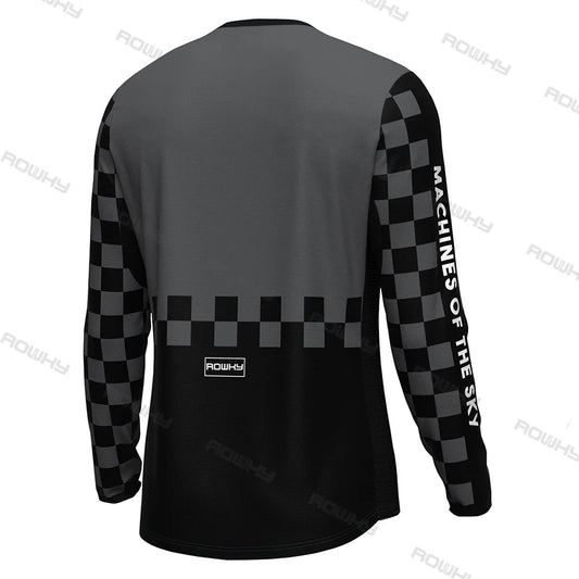 ROWKY Motorcycles Racing T-shirt Mtb Jersey Downhill Camiseta De Motocross Enduro Maillot Hombre Cycling Jersey Men Bike Shirts