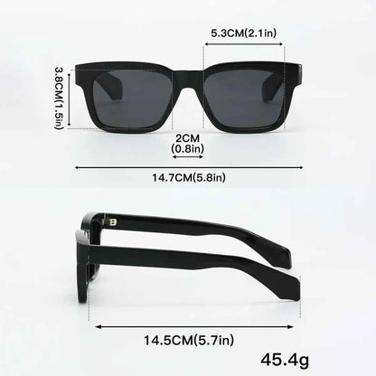 New Retro Thick Frame Square Sunglasses Men Women Popular Brand CP-inner Pin Insert Sun Glasses Polarized Lens Glasses