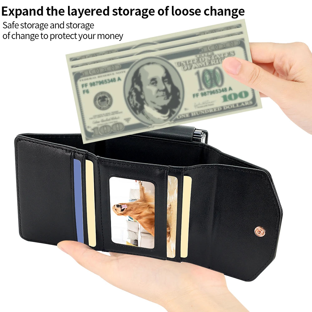 VIETAO Luxury Soft PU Leather Wallet Phone Case for Galaxy Z Flip 7/6/5/4/3 with Crossbody Strap - Durable Protective Cover