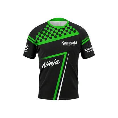 2025 New Kawasaki Motorcycle T-Shirt New Kawasaki T-Shirt Summer Riding T-Shirt Sunscreen Fast Drying Sweat Absorbing T-shirt