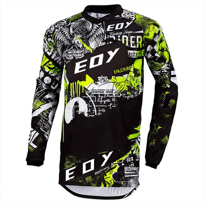 Motorcycle Jersey Eoy Quick Dry Mountain Bike T-Shirt Long Sleeve Downhill Jersey MTB T shirt Moto Camo Breathable