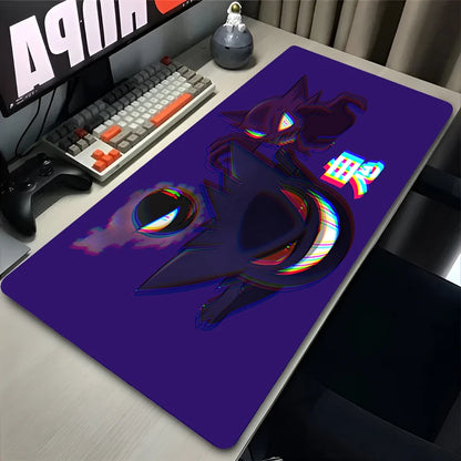 Colorful Gaming Keyboard Rug Laptop Japan Cool Anime Mouse Pad XXL Black P-pokemon Desk Mat PC G-gengar Gamer Cabinet Mousepad - ST Superstore