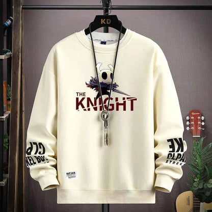 Autumn Men's Sweatshirt Cool Bear Print Long Sleeve T-shirt Fashion Men's Clothing Khaki O Neck Harajuku Exclusive Design Top