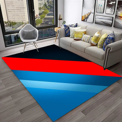 Sports Car Racing Car Carpet Rug for Home Living Room Bedroom Playroom Sofa Doormat Decor,Kids Game Area Rug Non-slip Floor Mat