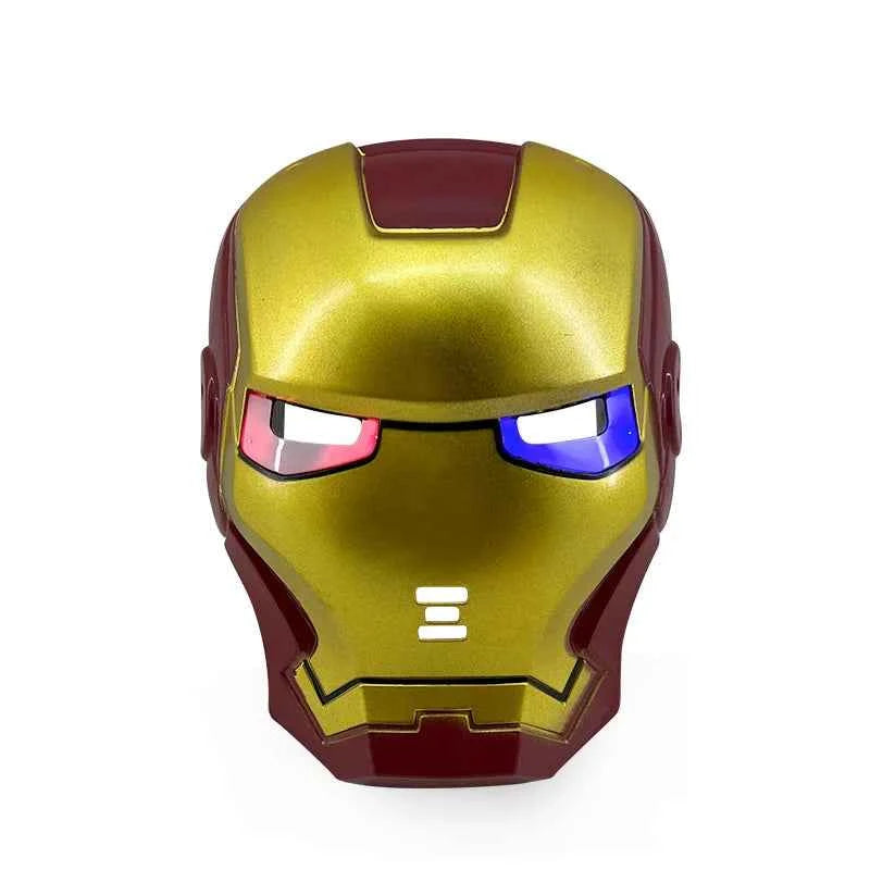 Spider-Man Spiderman Cosplay LED Mask Iron Man Hulk Mask Captain America Costume Super hero Cosplay Halloween Cosplay Party Prop