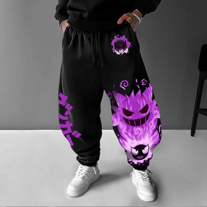 Pokemon Joint Sweatpants Autumn and Winter Best-selling Men's Pure Cotton Daily Life Sports Commuter Sports Harajuku Trousers