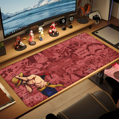 HD peripherals One P-Piece Gaming Mouse Pad Japan Anime Gamer Keyboard PC Mouse Mat Rubber Cartoon Motbook Computer Book cushion