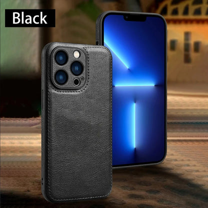 Soft Leather Case for iPhone 15 14 13 12 11 16 Pro Max XR XS Max 7 8 Plus Ultra Thin Lens Protection iphone16 16Pro Cover Coque - ST Superstore