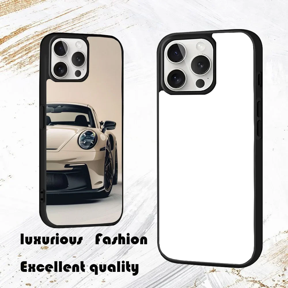 Sports GT3-RS Supercar-911 Phone Case For iPhone 16 15 14 13 12 11 Pro Max Plus Mini PC Fashion mirror phone case