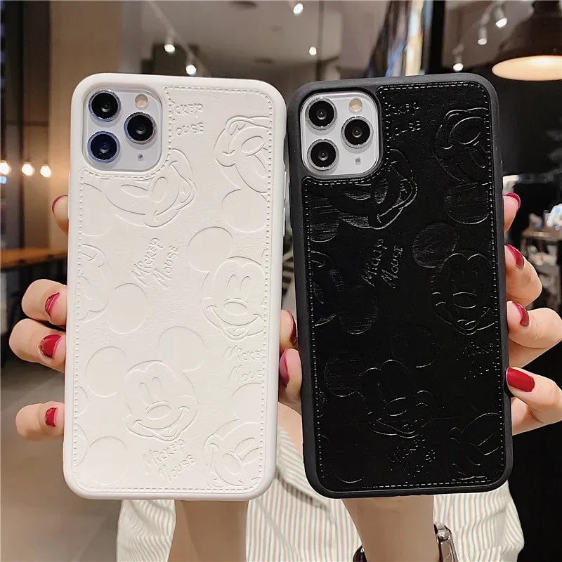 3D Embossed Cartoon Silicone Phone Case for iPhone 15 14 13 12 11 cover