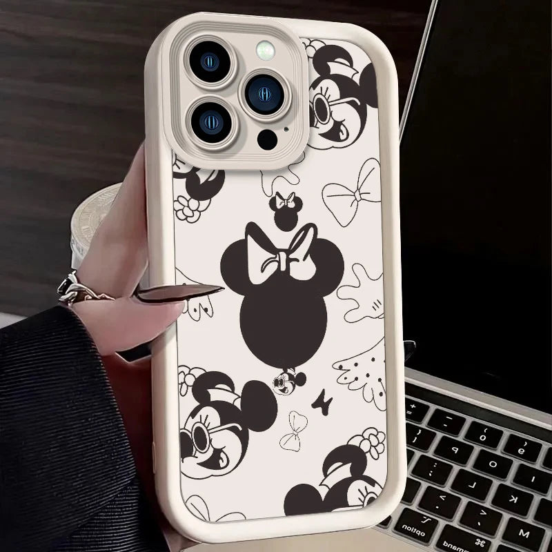 Cartoon Phone Case for iPhone 15 14 13 12 11 Pro Max XS X XR 8 7 6S 6 Plus SE 2020 Silicone Shockproof Cover Funda